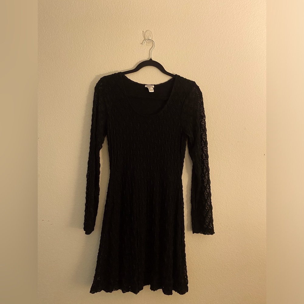 Forever 21 Black Large Dress